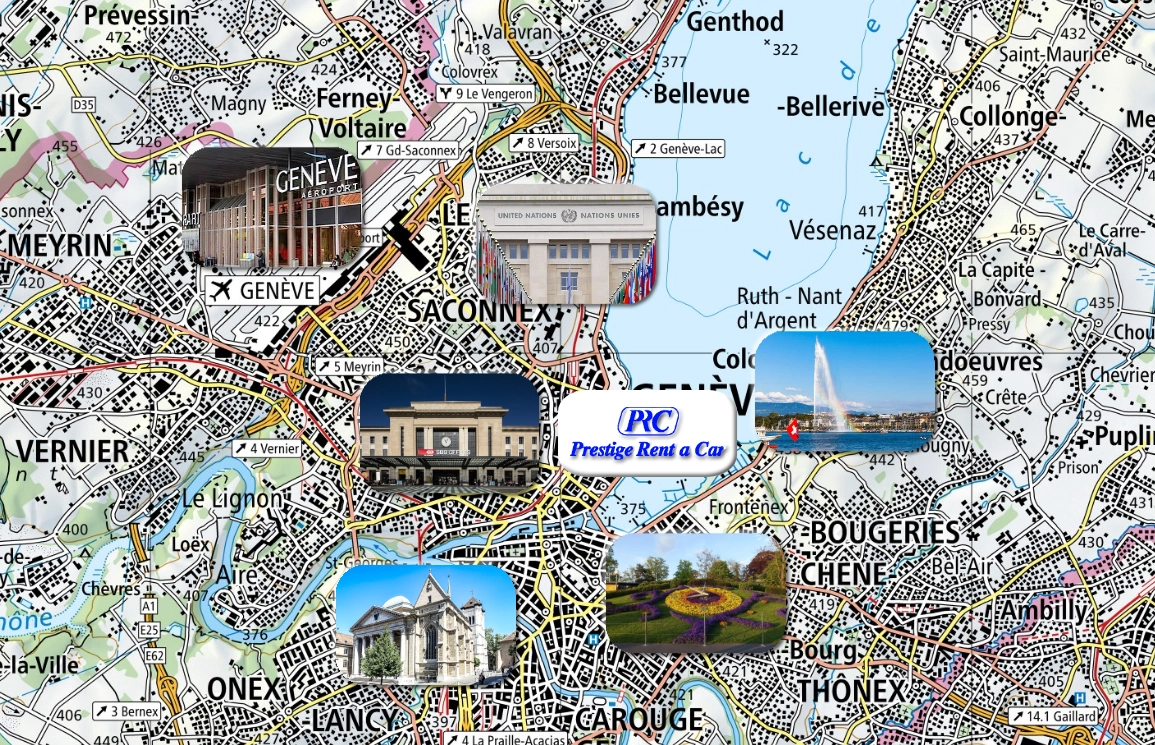 PRC-Map Map of Geneva with PRC